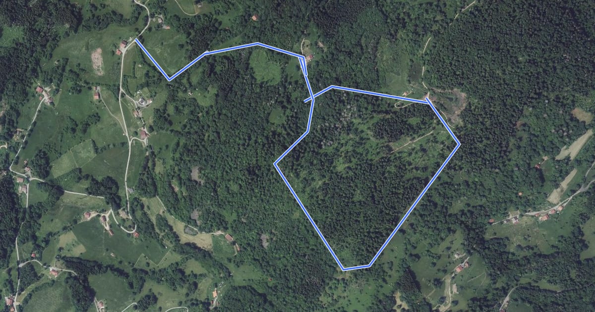 Маршрут Sentier circulaire de Zéfeut на спутниковом снимке
