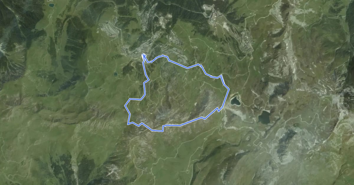 Маршрут Sentier Découverte Grande Rochette на спутниковом снимке