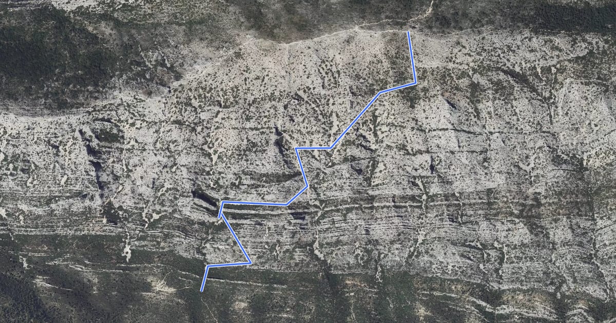 Маршрут Sentier de Bramefan на спутниковом снимке