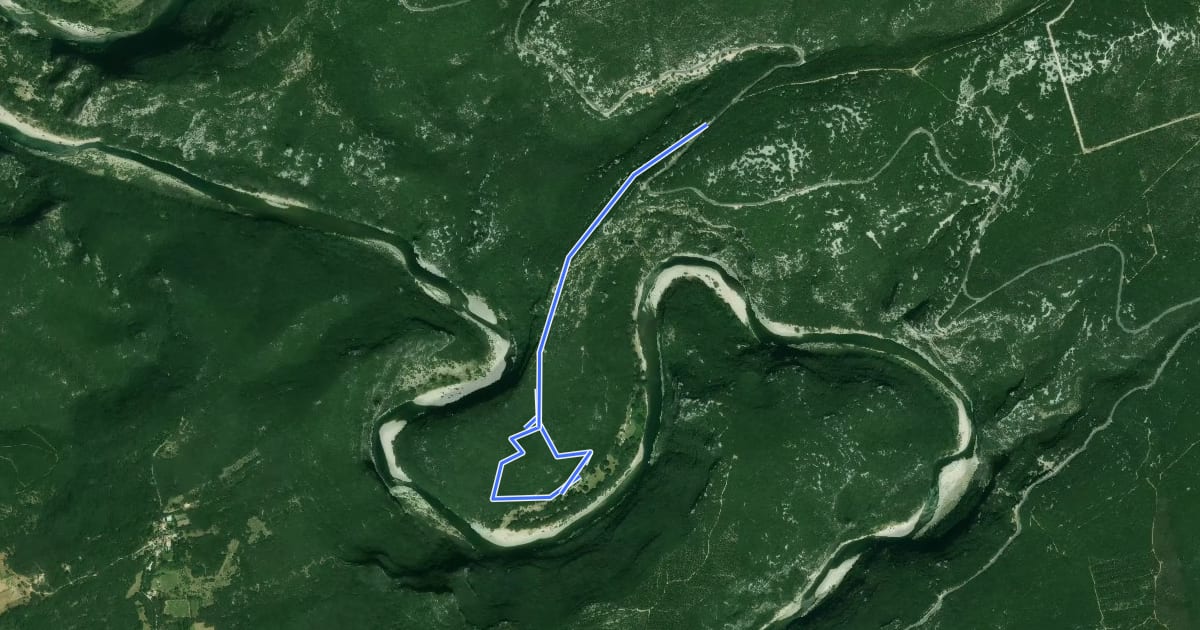 Маршрут Sentier de découverte на спутниковом снимке