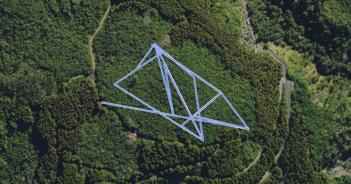 Маршрут Sentier de découverte на спутниковом снимке