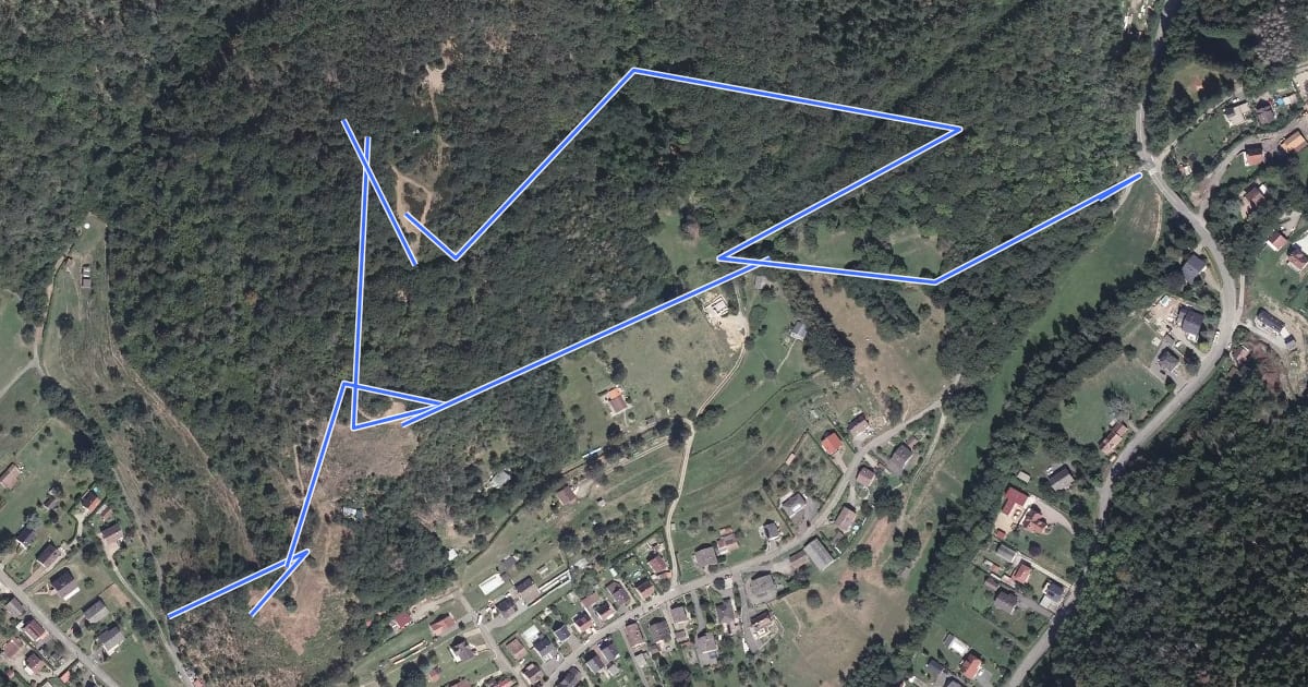 Маршрут Sentier de découverte de l'Oberfeld на спутниковом снимке