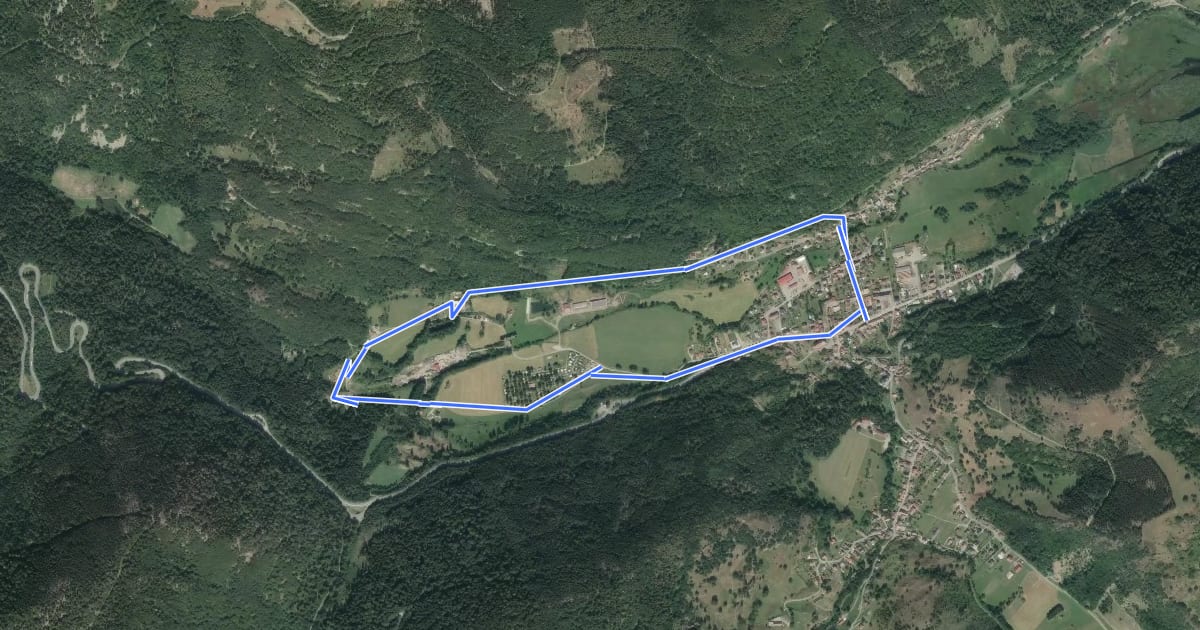 Маршрут Sentier de découverte du Tunnel d'Urbès на спутниковом снимке