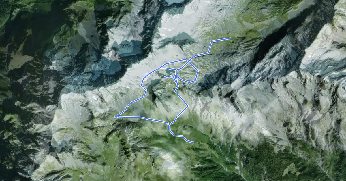 Маршрут Sentier de découverte géographique на спутниковом снимке