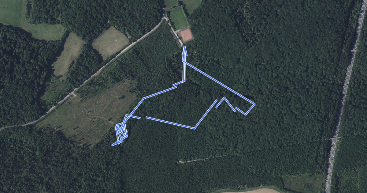 Маршрут Sentier de Decouverte du Beerenweg на спутниковом снимке
