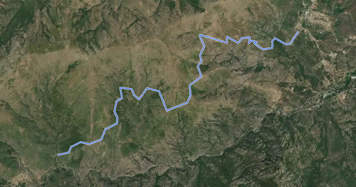 Маршрут Sentier de l'Altare на спутниковом снимке