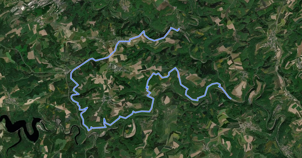 Маршрут Sentier de l'Eisleck на спутниковом снимке