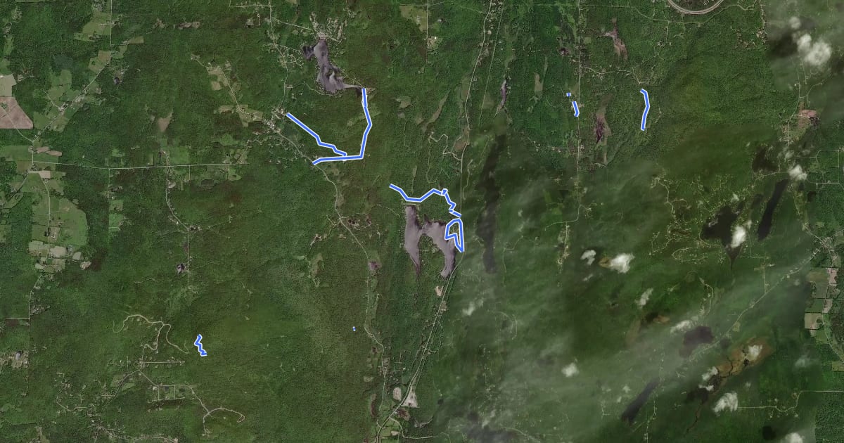 Маршрут Sentier de l'Estrie, Zone Bolton, accès на спутниковом снимке