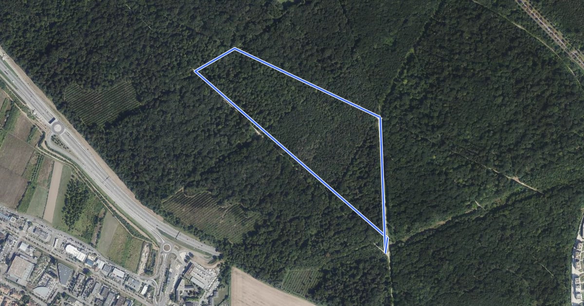 Маршрут Sentier de l’Etoile de Beaumont на спутниковом снимке