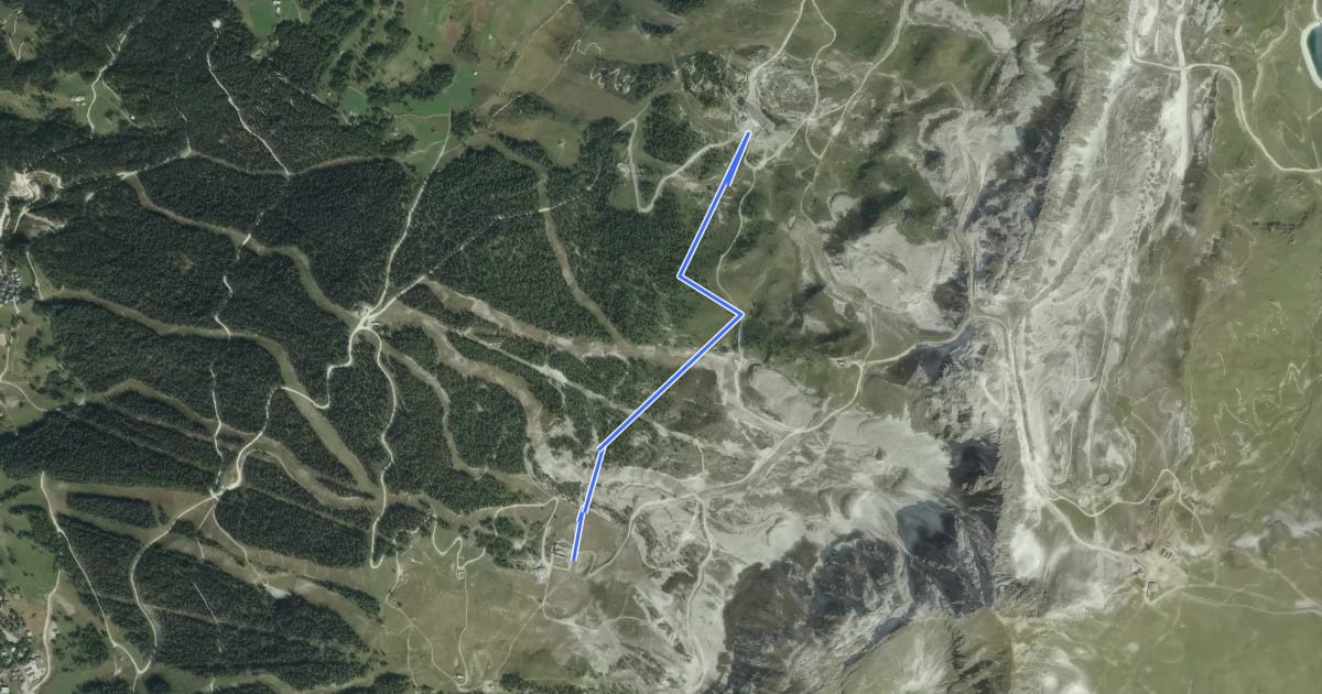 Маршрут Sentier de l'Homme Cairn на спутниковом снимке