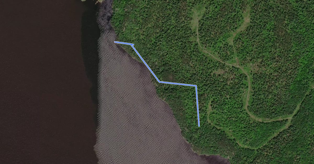 Маршрут Sentier de l'Inukshuk на спутниковом снимке