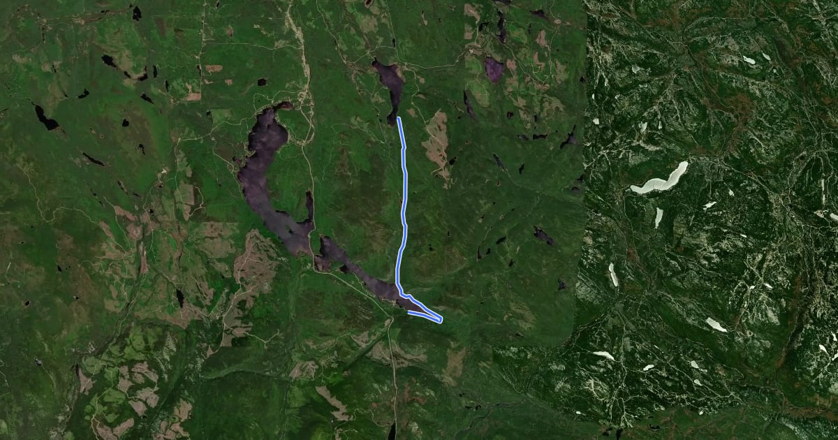 Маршрут Sentier de la colonisation на спутниковом снимке