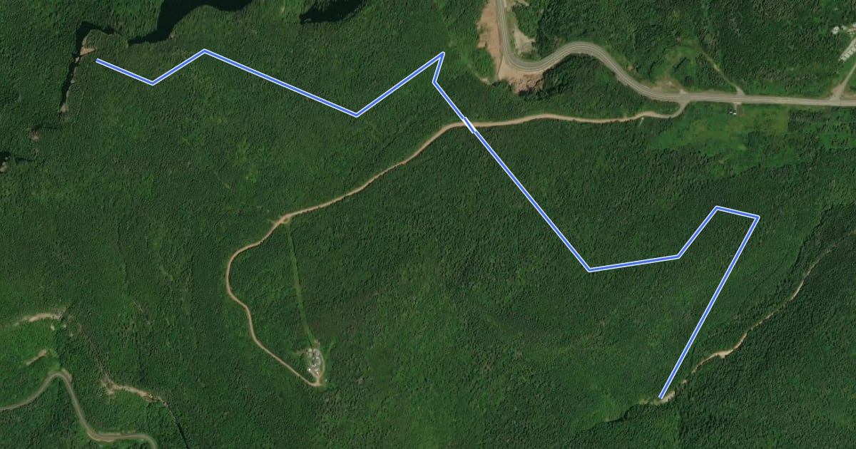 Маршрут Sentier de la Grande Coupe на спутниковом снимке
