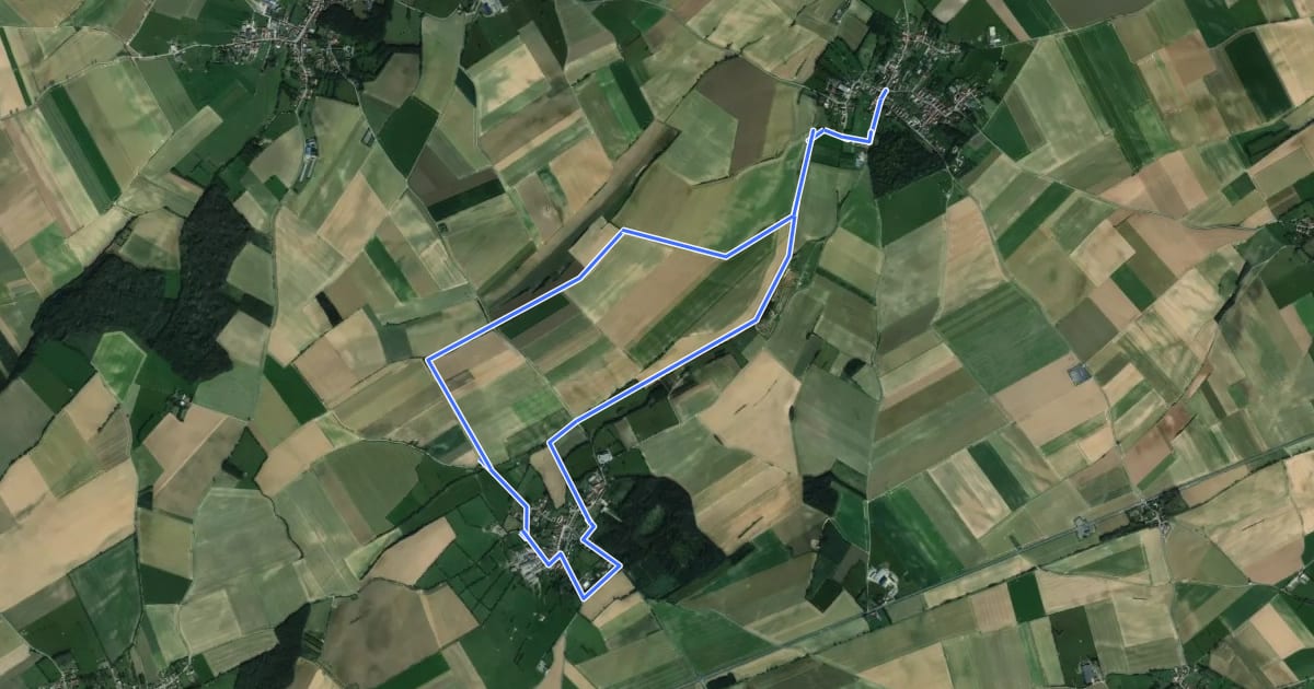Маршрут Sentier de la Longue Borne на спутниковом снимке