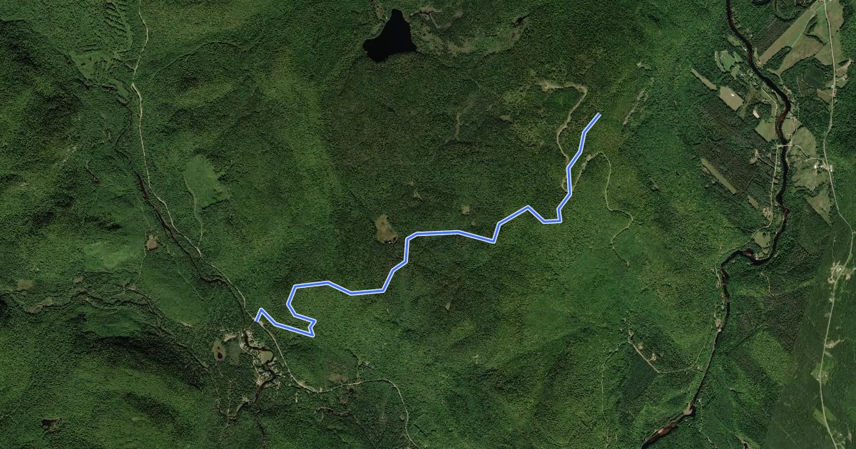 Маршрут Sentier de la Mauvaise на спутниковом снимке