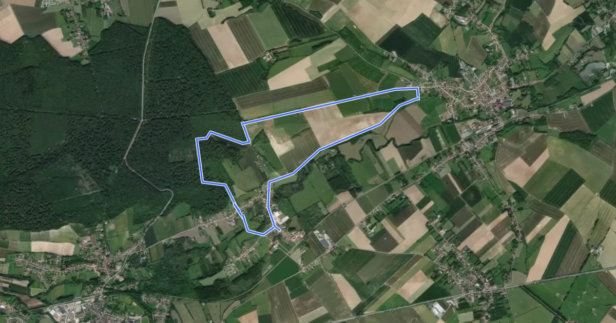 Маршрут Sentier de la Muraille на спутниковом снимке