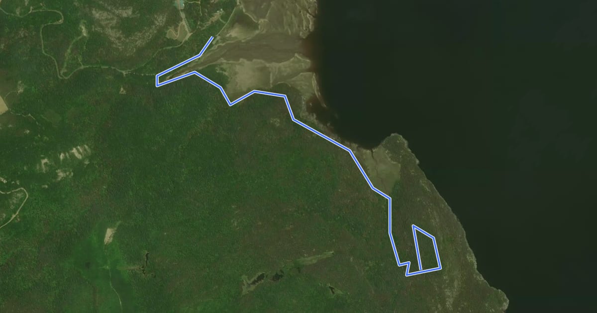 Маршрут Sentier de la Pinède на спутниковом снимке