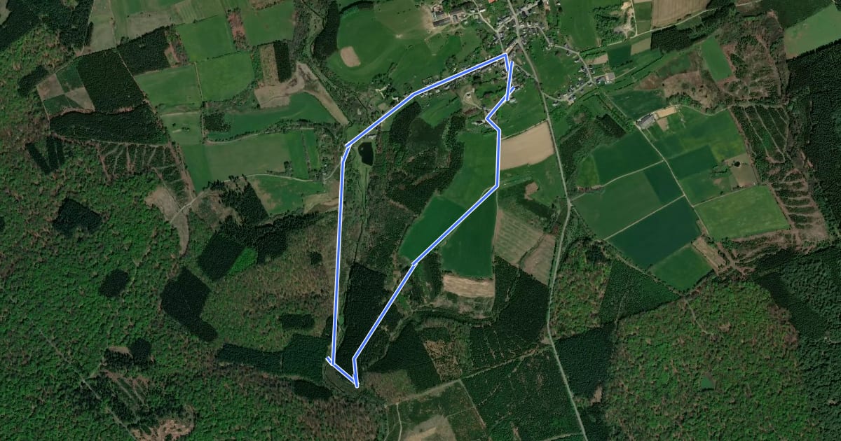 Маршрут Sentier de la Rée на спутниковом снимке