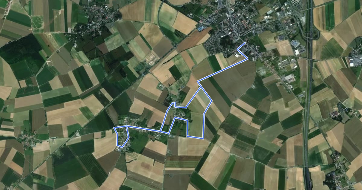 Маршрут Sentier de la Ronde des Tilleuls на спутниковом снимке
