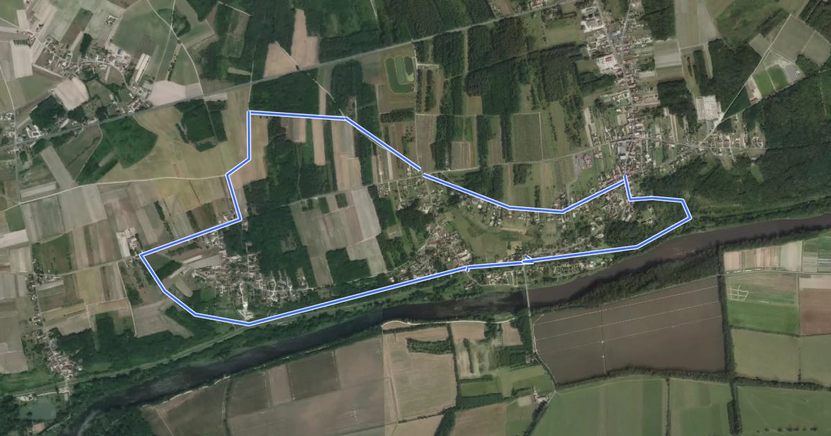 Маршрут Sentier de la Rouère на спутниковом снимке
