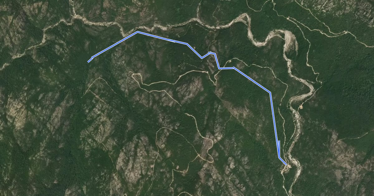 Маршрут Sentier de la Sapara Vardata на спутниковом снимке