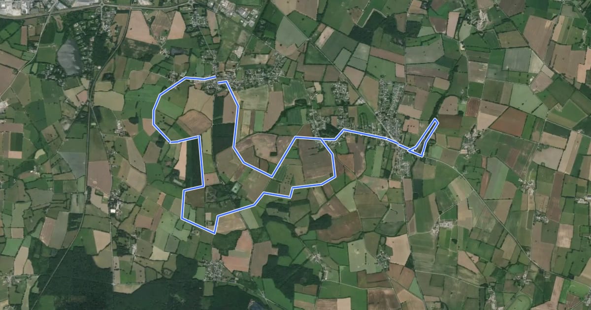 Маршрут Sentier de la Touche на спутниковом снимке