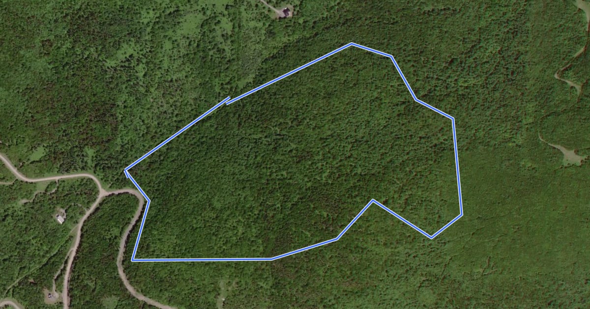 Маршрут Sentier de la Tour на спутниковом снимке