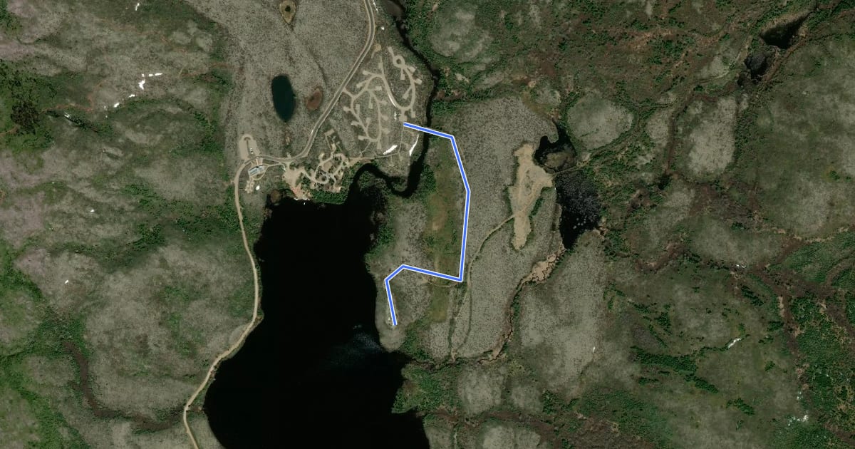 Маршрут Sentier de la Tour на спутниковом снимке