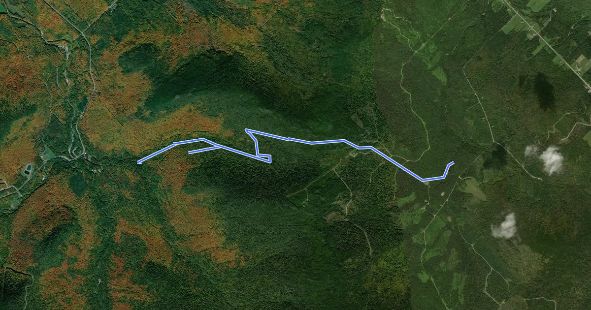 Маршрут Sentier de la Traversée на спутниковом снимке