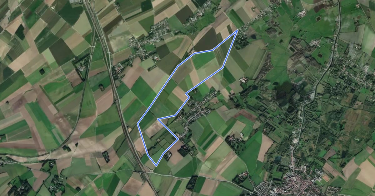 Маршрут Sentier de Leulingue на спутниковом снимке
