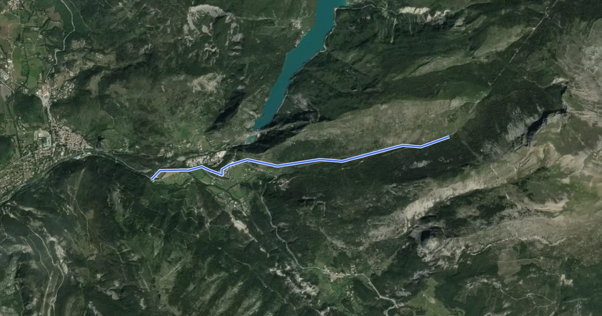 Маршрут Sentier de Royan à Grasse на спутниковом снимке