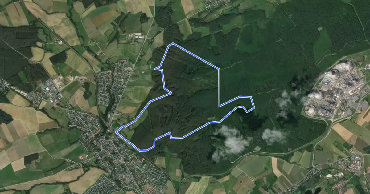 Маршрут Sentier de Sœtrich на спутниковом снимке