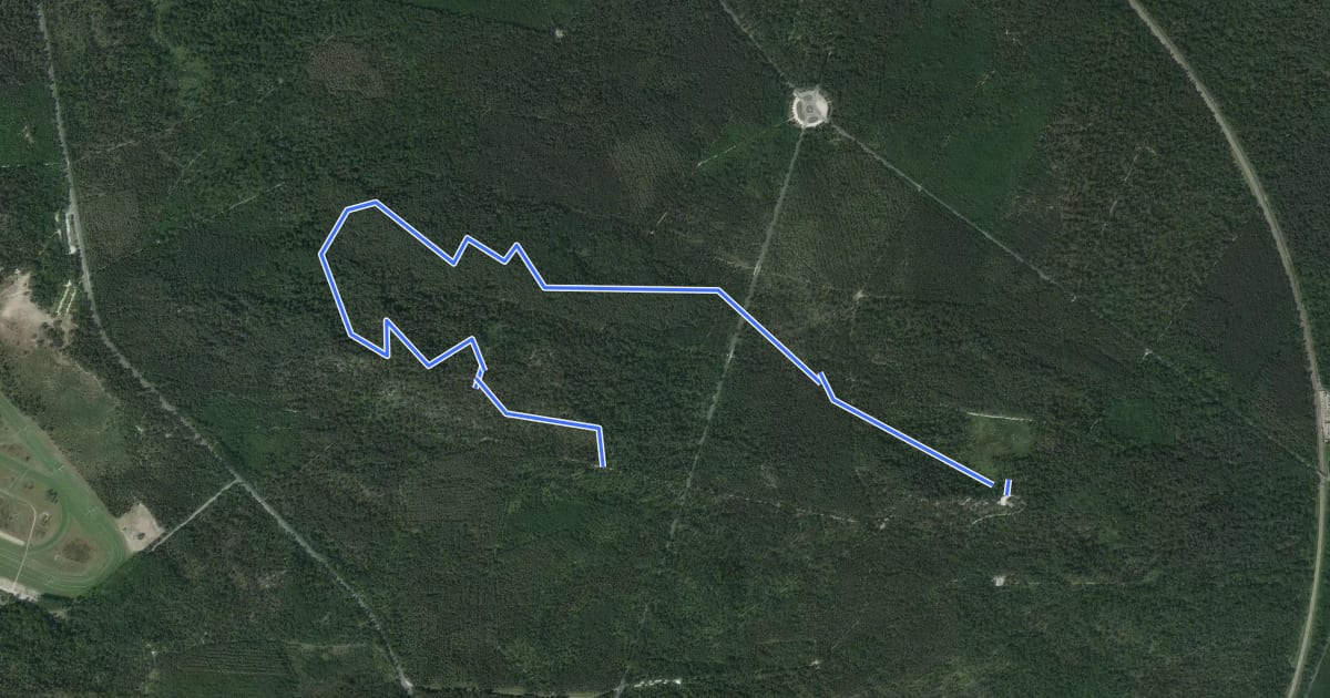 Маршрут Sentier Denecourt-Colinet 14 на спутниковом снимке