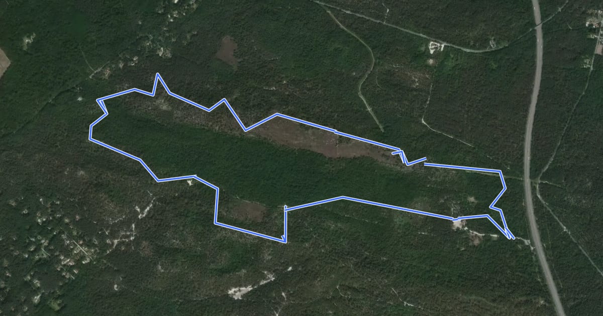 Маршрут Sentier Denecourt-Colinet 16 на спутниковом снимке