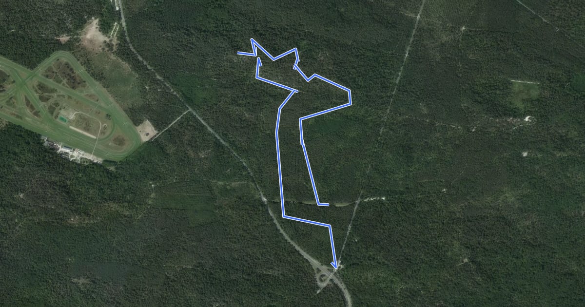 Маршрут Sentier Denecourt-Colinet 3 на спутниковом снимке