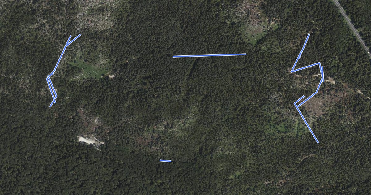 Маршрут Sentier Denecourt-Colinet 6 -6 на спутниковом снимке