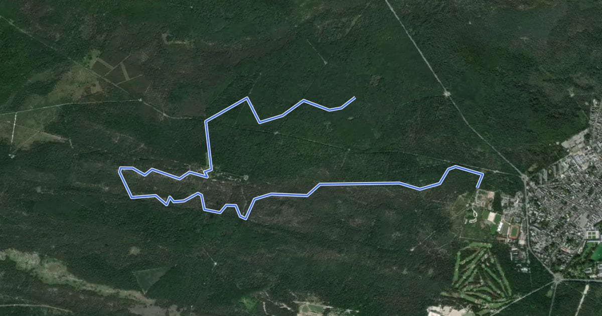 Маршрут Sentier Denecourt-Colinet 7 на спутниковом снимке