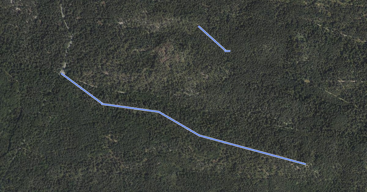 Маршрут Sentier Denecourt-Colinet 7-8 на спутниковом снимке