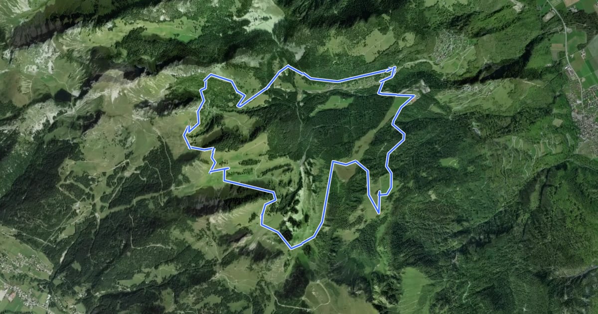 Маршрут Sentier des alpages de Vionnaz на спутниковом снимке