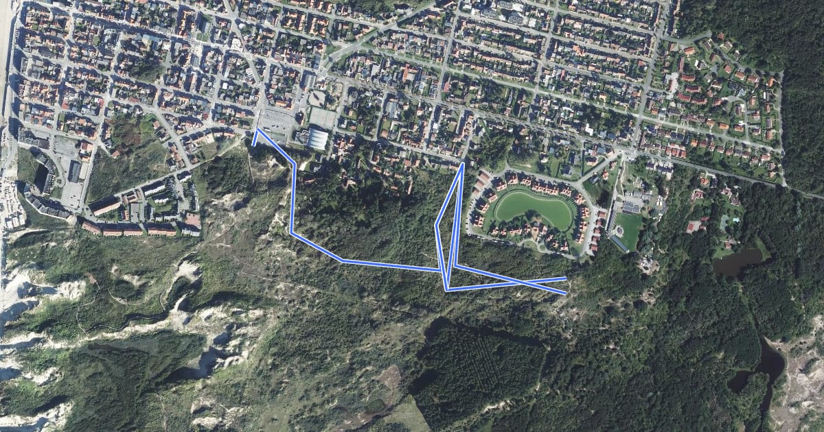 Маршрут Sentier des Aubépines на спутниковом снимке