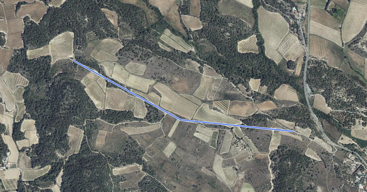 Маршрут Sentier des Capitelles - Retour 3 на спутниковом снимке