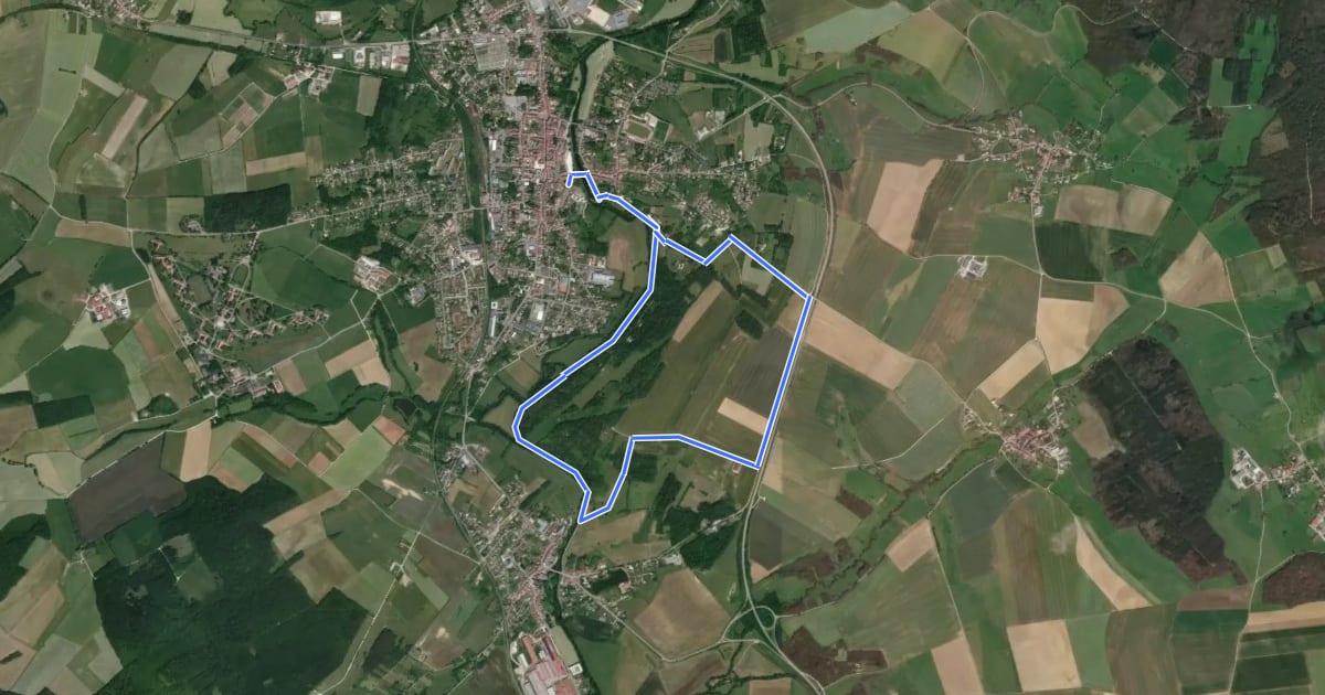 Маршрут Sentier des Écoliers на спутниковом снимке