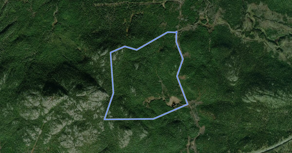 Маршрут Sentier des Collines на спутниковом снимке