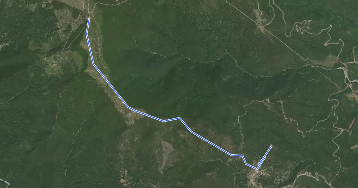 Маршрут Sentier des Crêtes de Casevecchie на спутниковом снимке