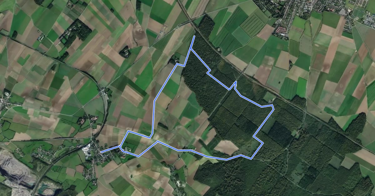 Маршрут Sentier des Croisettes на спутниковом снимке