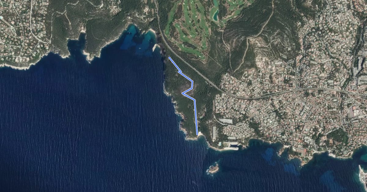 Маршрут Sentier des Engraviers на спутниковом снимке