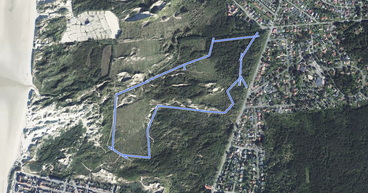 Маршрут Sentier des Fauvettes на спутниковом снимке