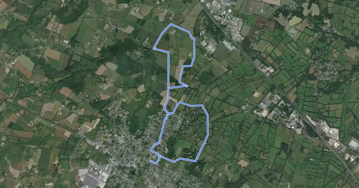 Маршрут Sentier des Hauts du Sillon на спутниковом снимке