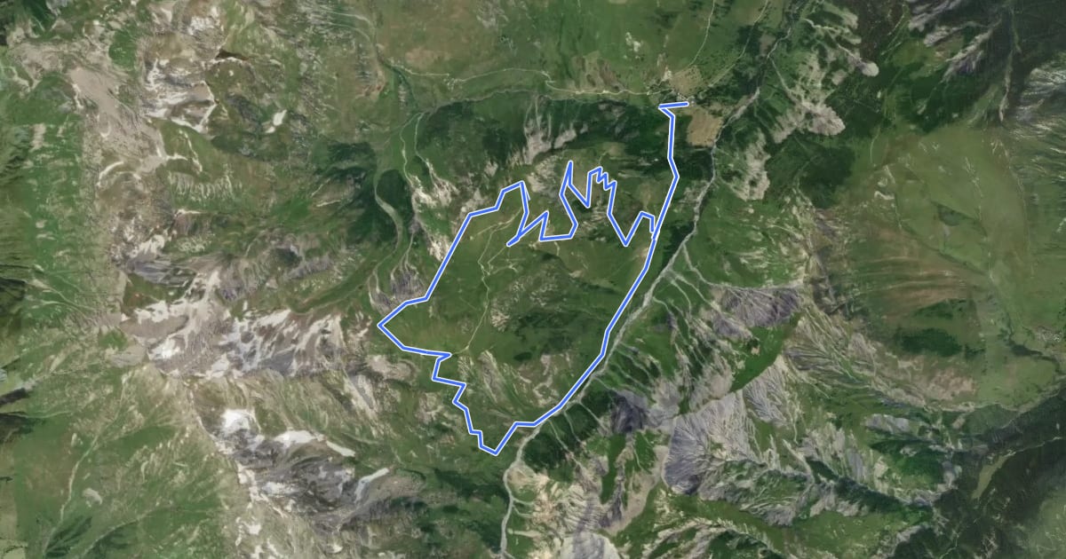 Маршрут Sentier des Monts du Fût на спутниковом снимке