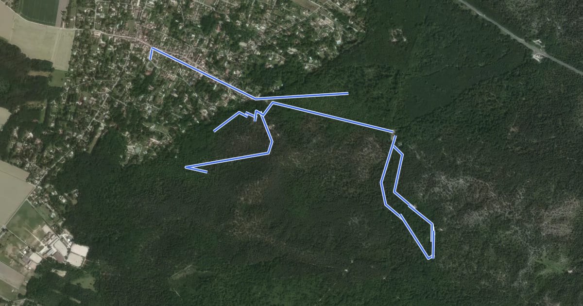 Маршрут Sentier des Peintres на спутниковом снимке